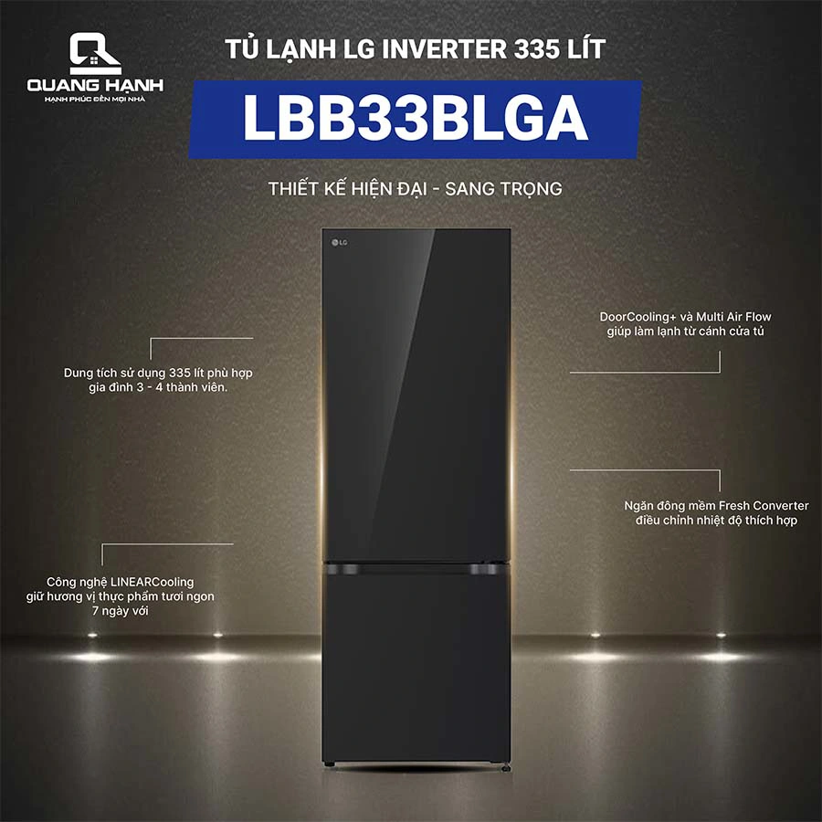 Tủ lạnh LG Inverter 335 lít LBB33BLGA  QH246008 1